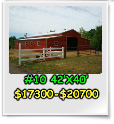 #10 42’X40’ $17300-$20700