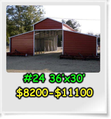 #24 36’x30’ $8200-$11100