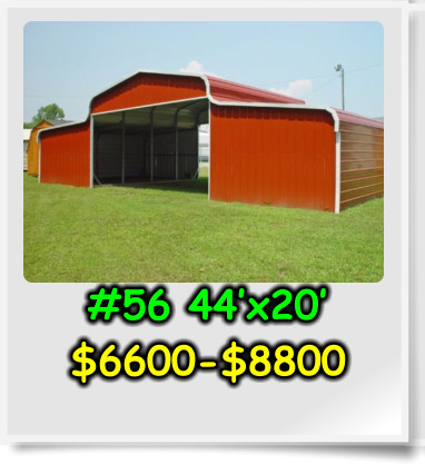 #56 44’x20’ $6600-$8800