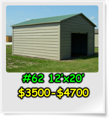 #62 12’x20’ $3500-$4700