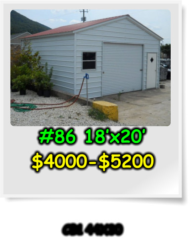 #86 18’x20’ $4000-$5200    CB1 44X30